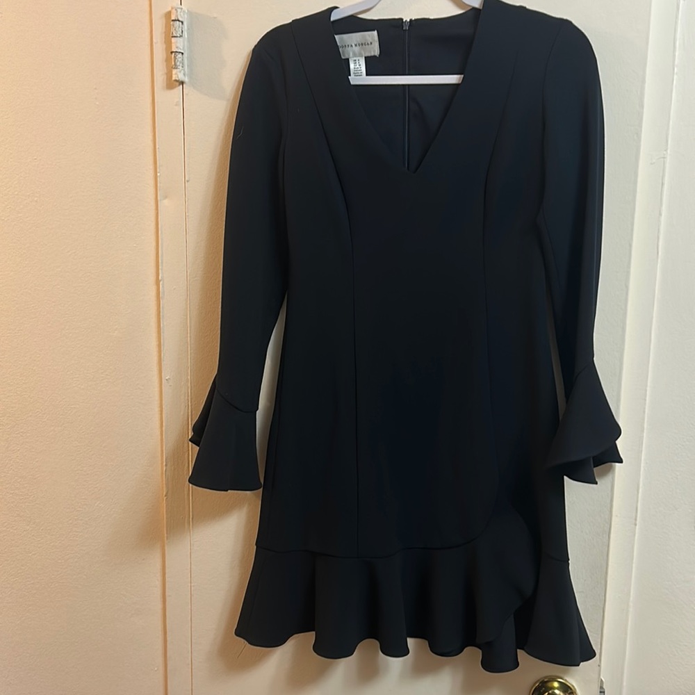 Navy Donna Morgan Long Sleeve Dress